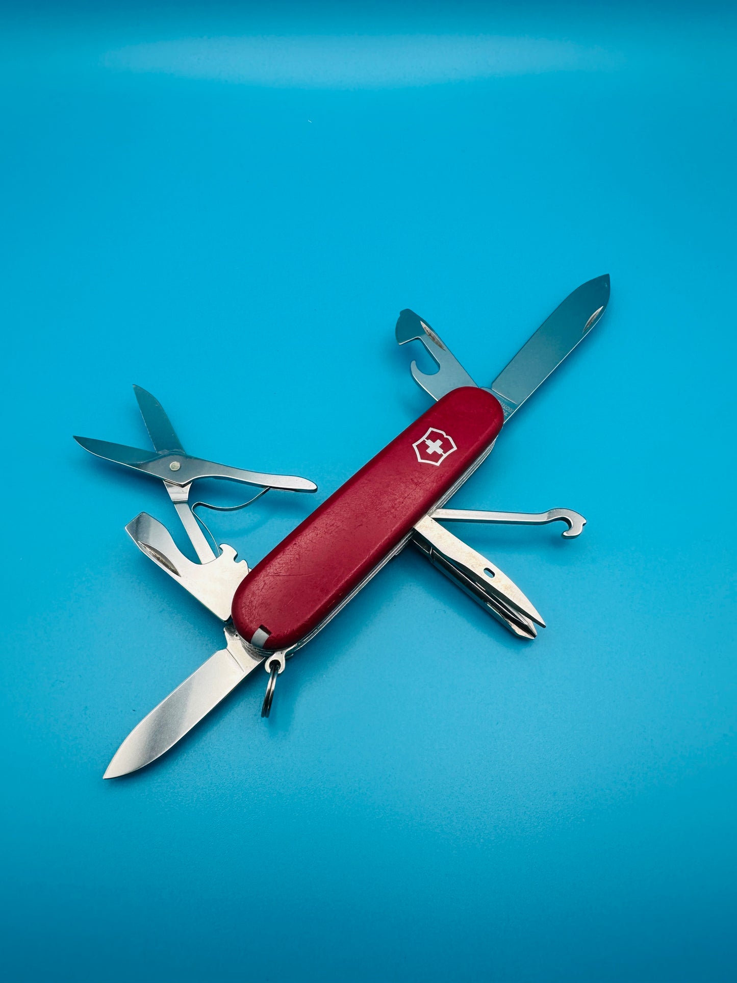 Victorinox Super Tinker showing screwdrivers and openers