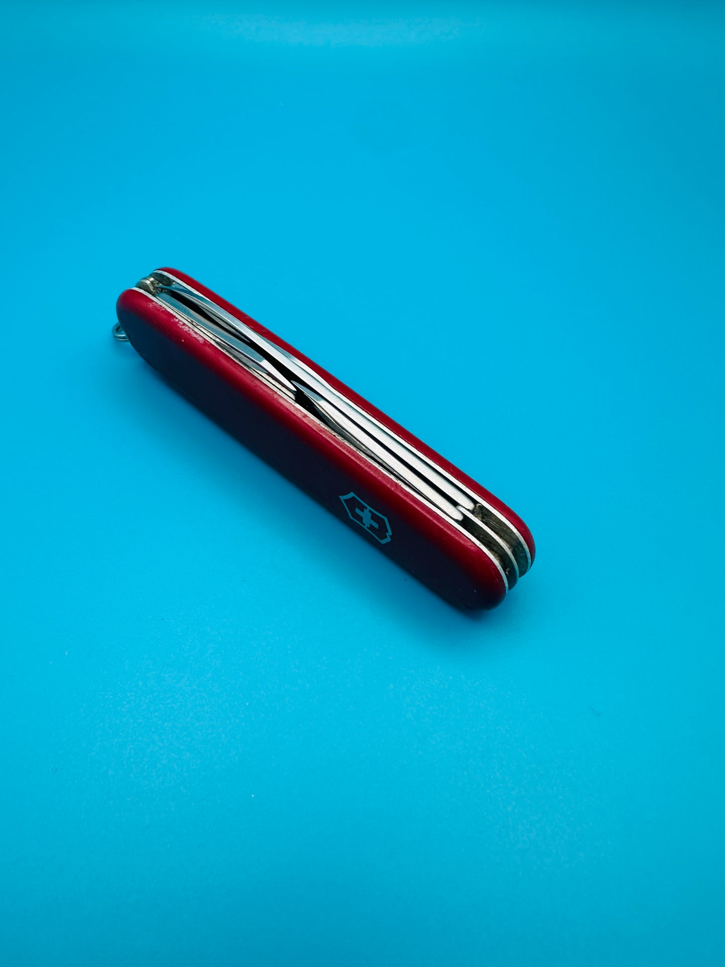 Closed Victorinox Spartan Swiss Army knife, red handle with emblem