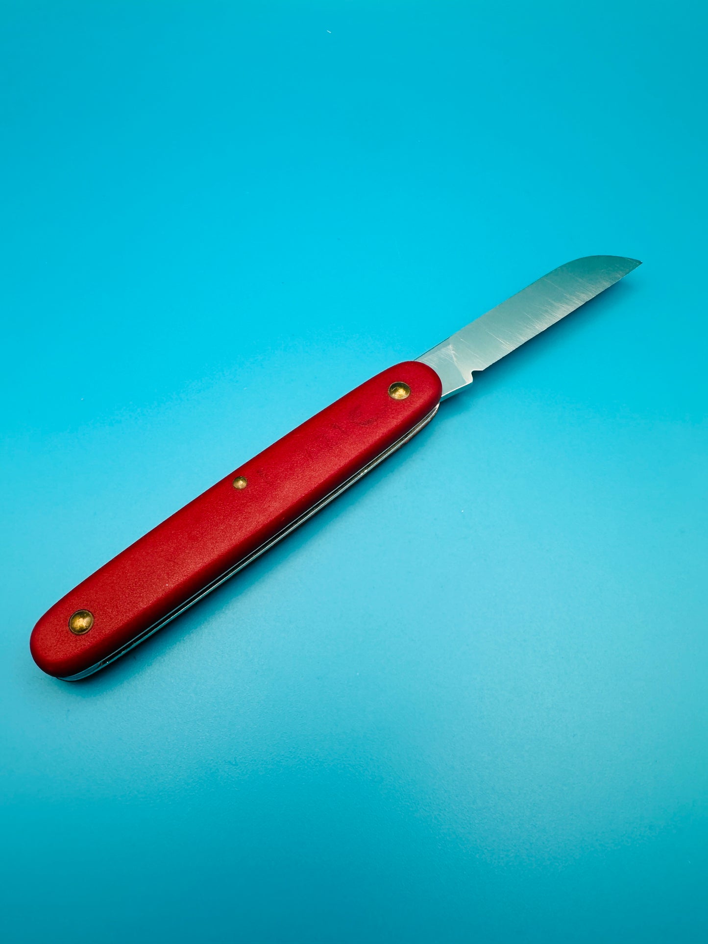 Side view of used Victorinox Gardener with simple single-blade design