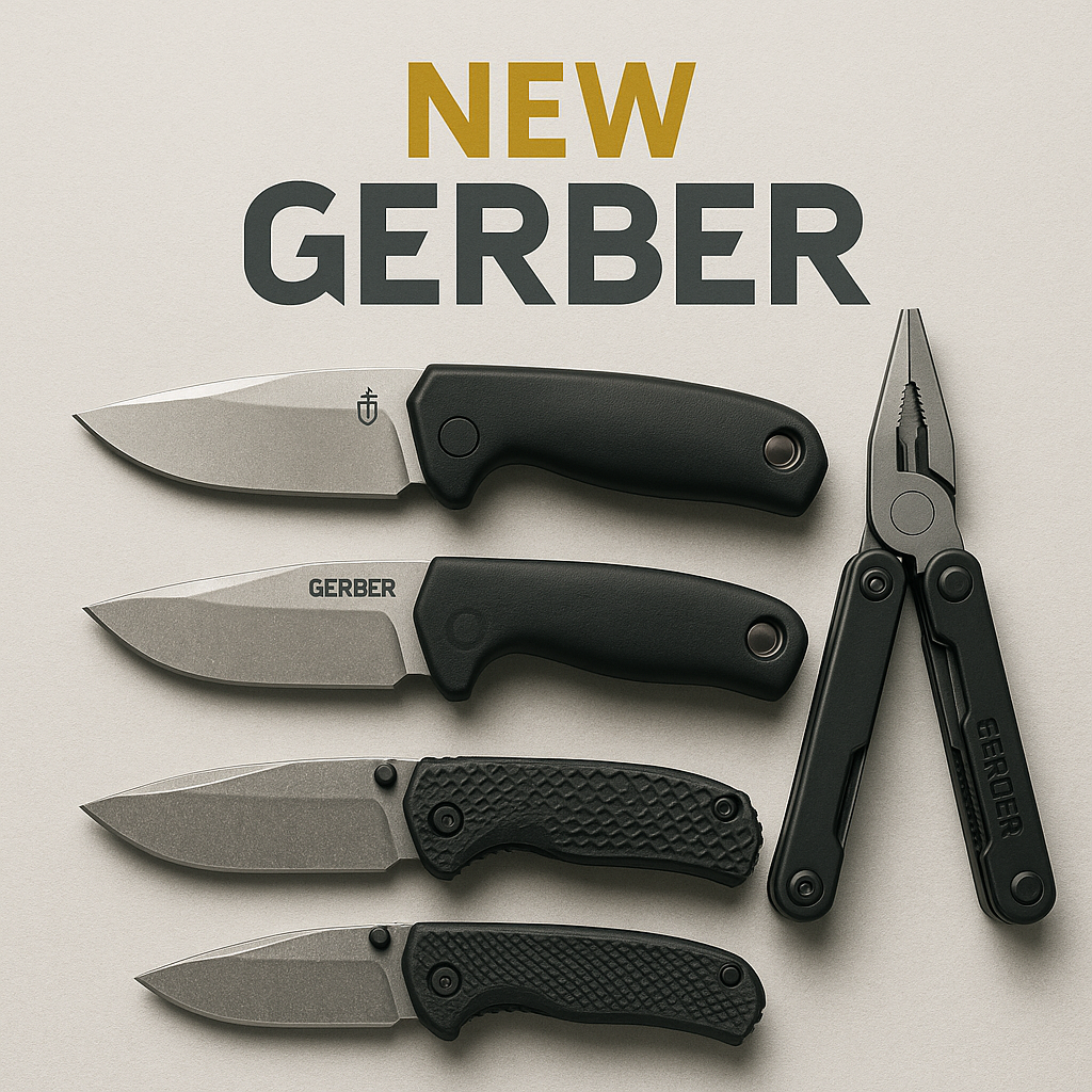 New Gerber knives and multitools for sale – military-grade EDC blades and tools for outdoor, survival, and everyday use
