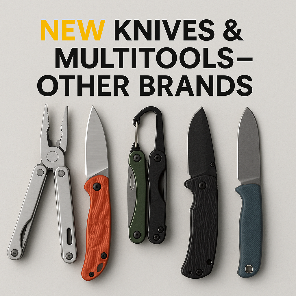 New knives and multitools from alternative brands – fresh EDC tools, folding knives, and compact multitools for everyday and outdoor use