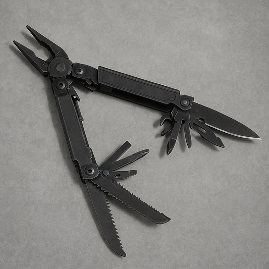 SOG PowerAccess Assist Black Multitool – 21 Tools, Assisted Opening, Black Oxide