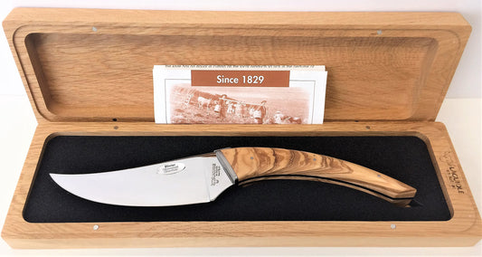 Laguiole en Aubrac Handmade Cheese Knife 'Le Buron' KMF99OLI/LZB Olivewood Handle