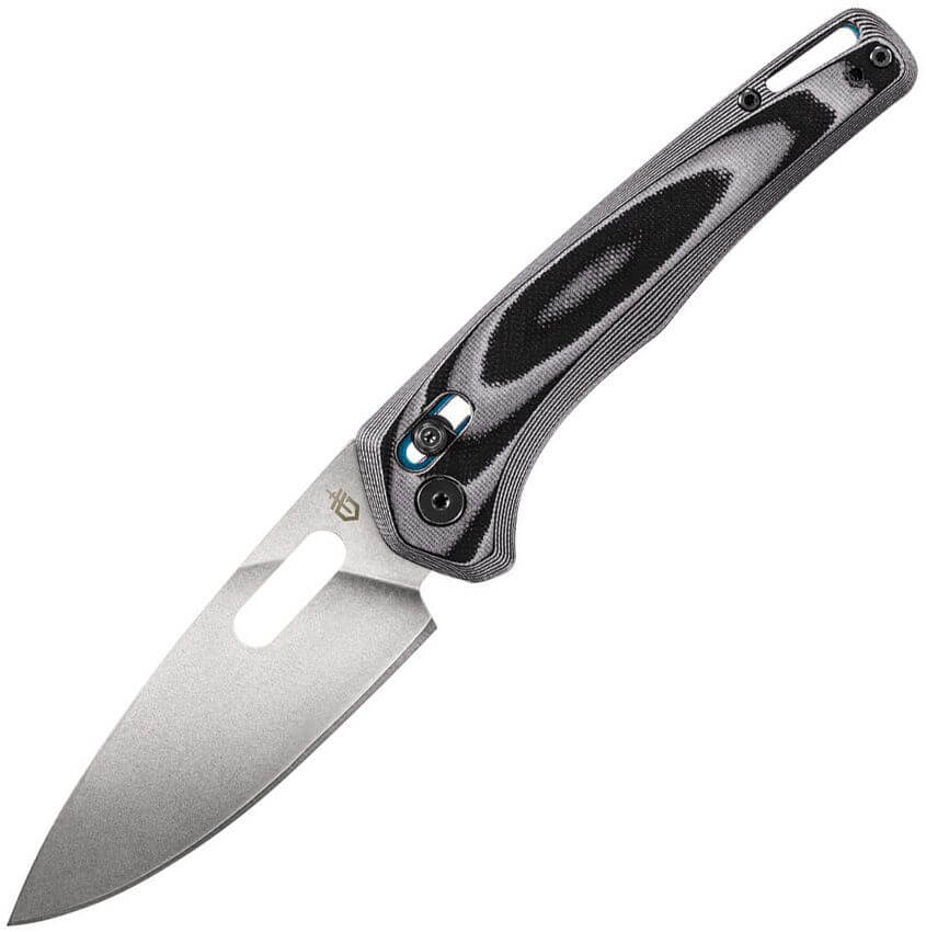 Side view of Gerber Sumo knife showing Pivot Lock mechanism and large blade