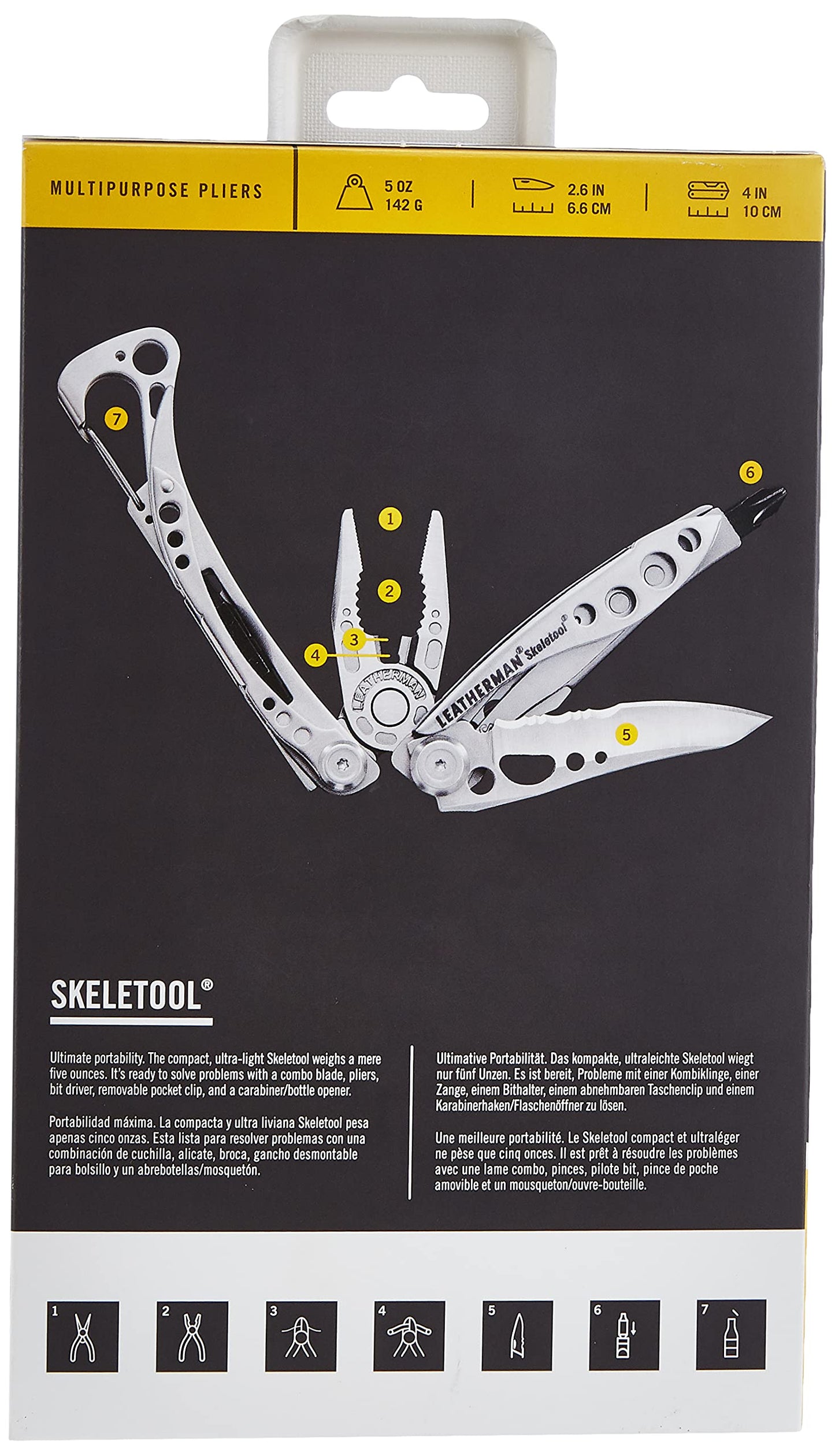 Leatherman 832212 Skeletool – Lightweight 7-in-1 Multitool Columbia Blue