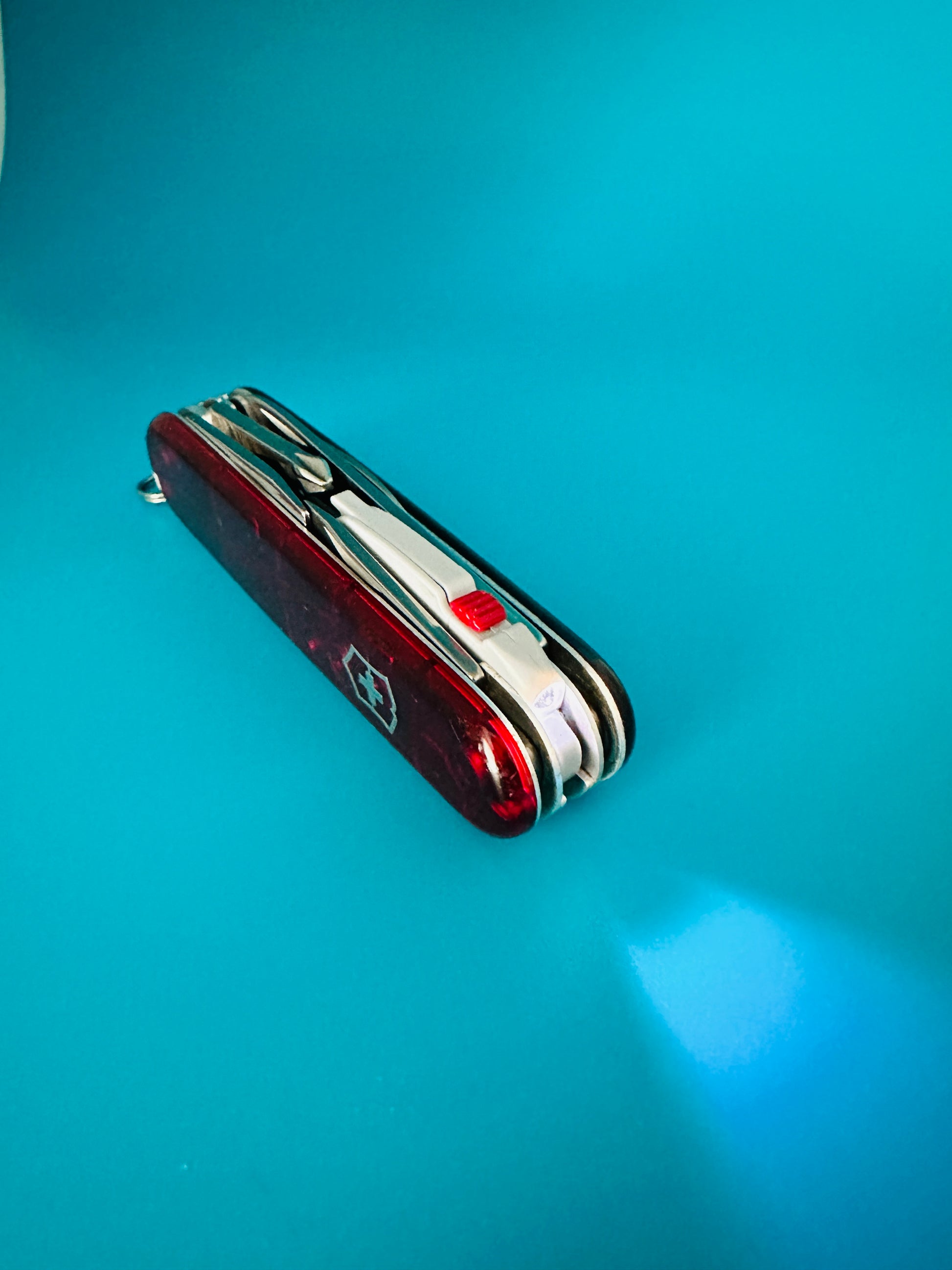 Victorinox Spartan Lite Swiss Army Knife – Red TRANSPARENT Multi-Tool (Used)