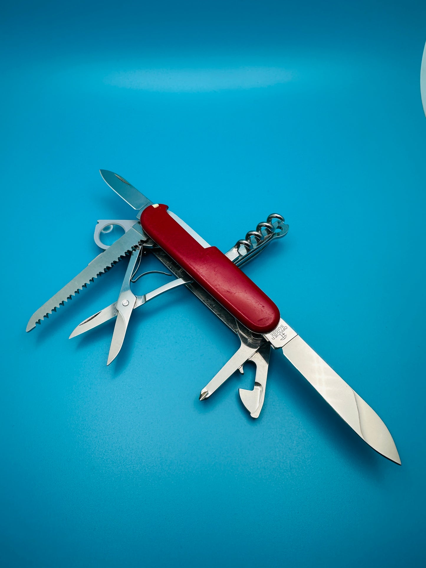 Victorinox Woodsman Vintage Rare Swiss Army Knife – Red Multi-Tool (Used)