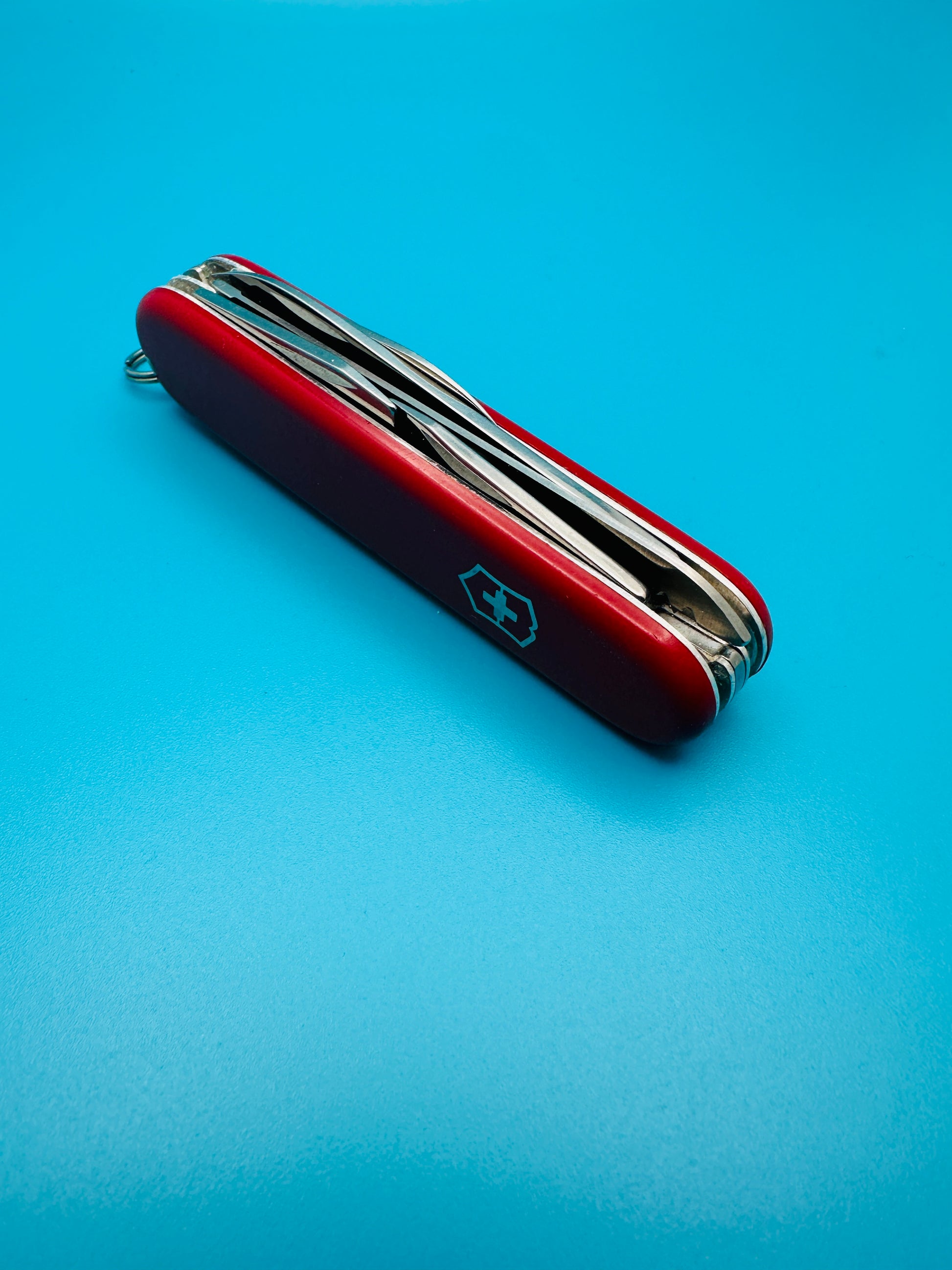 VICTORINOX CAMPER Swiss Army Knife Multi Tool 91mm RED (USED)
