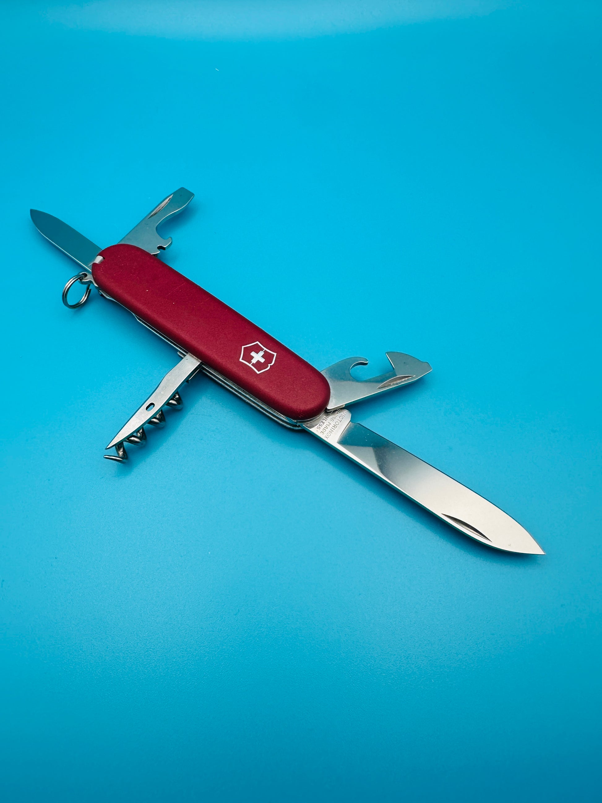 Used Victorinox Spartan Swiss Army knife with tools open