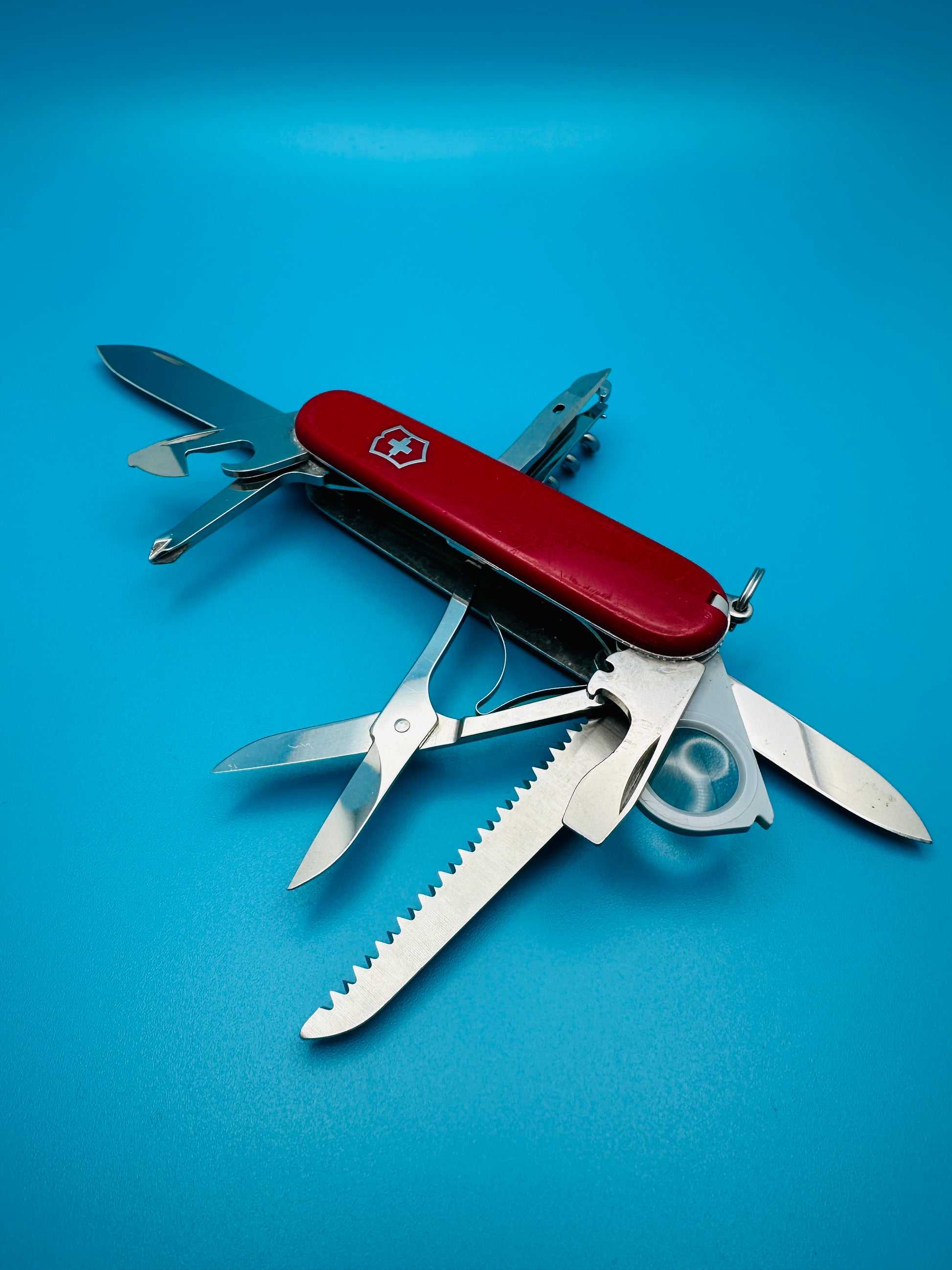 Victorinox Woodsman Vintage Rare Swiss Army Knife – Red Multi-Tool (Used)