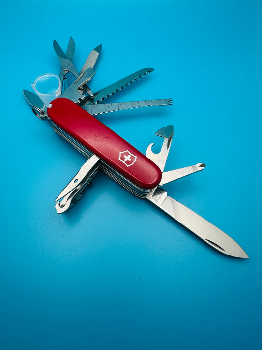 Victorinox Champion Plus 91mm Swiss Army Knife – Red Multi-Tool (Used)