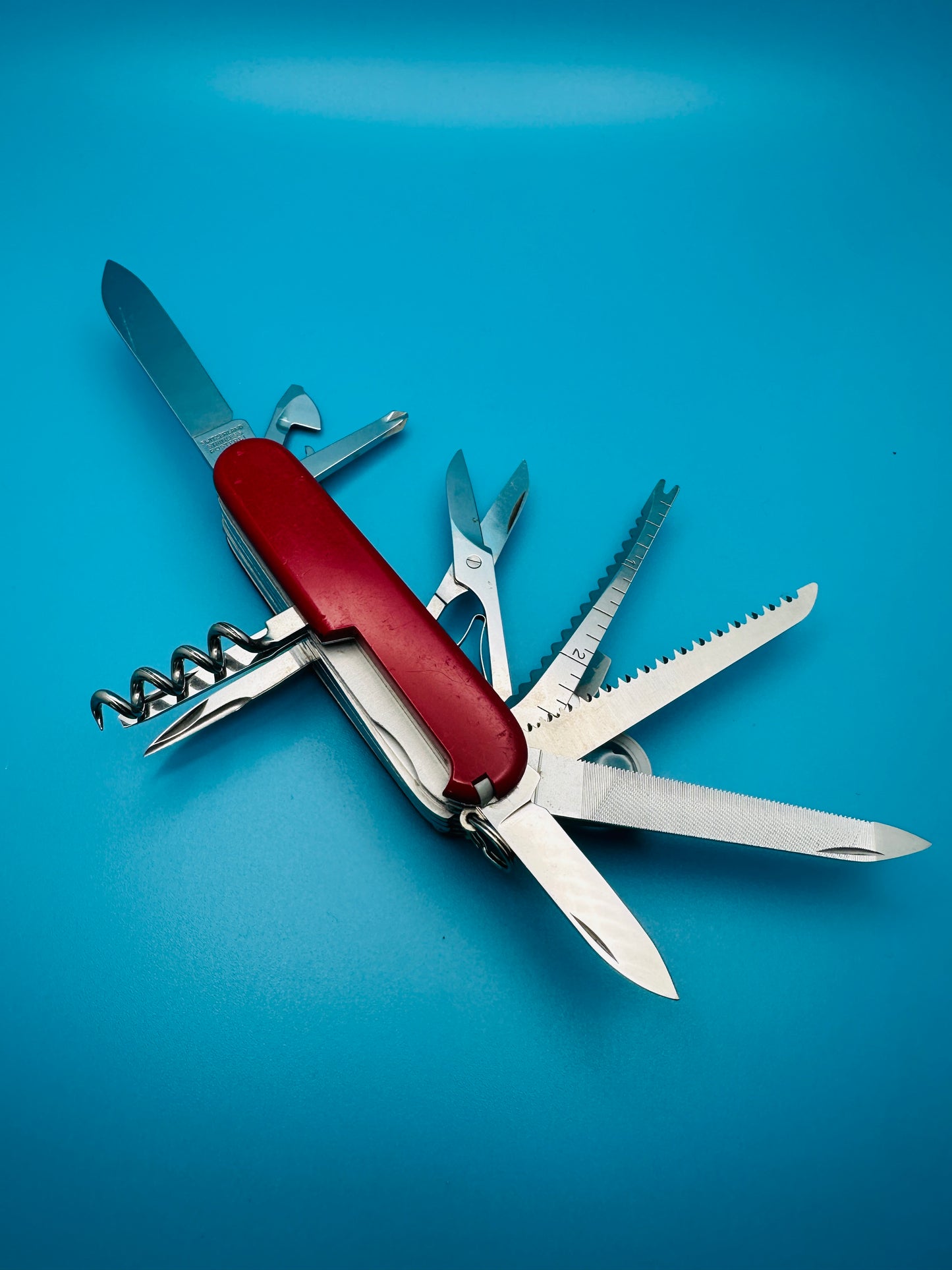 1978 Vintage Victorinox Champion Original Hoffritz Swiss Army Knife 91mm Red