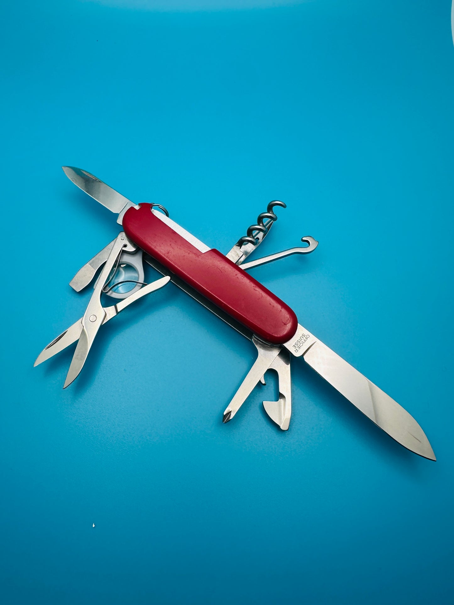 Victorinox Explorer 91mm Swiss Army Knife – Red Multi-Tool (Used)