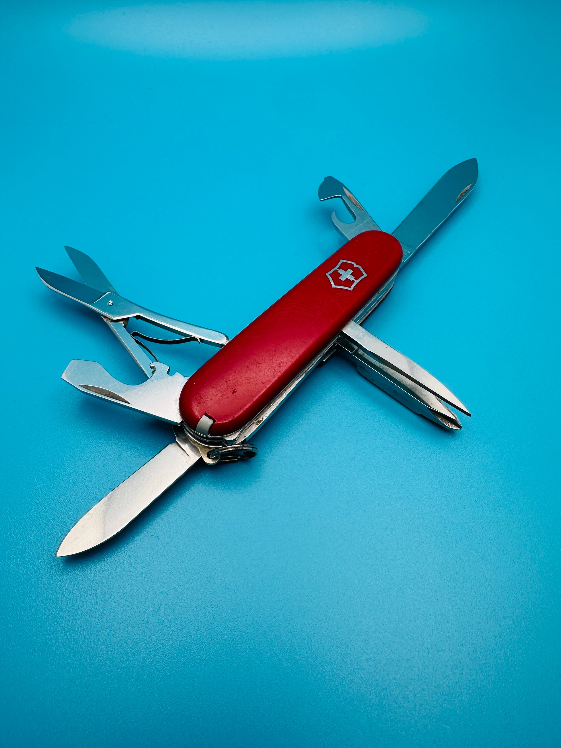 Victorinox Salesman Vintage Rare Swiss Army Knife 84mm!!! – Red Multi-Tool (Used)