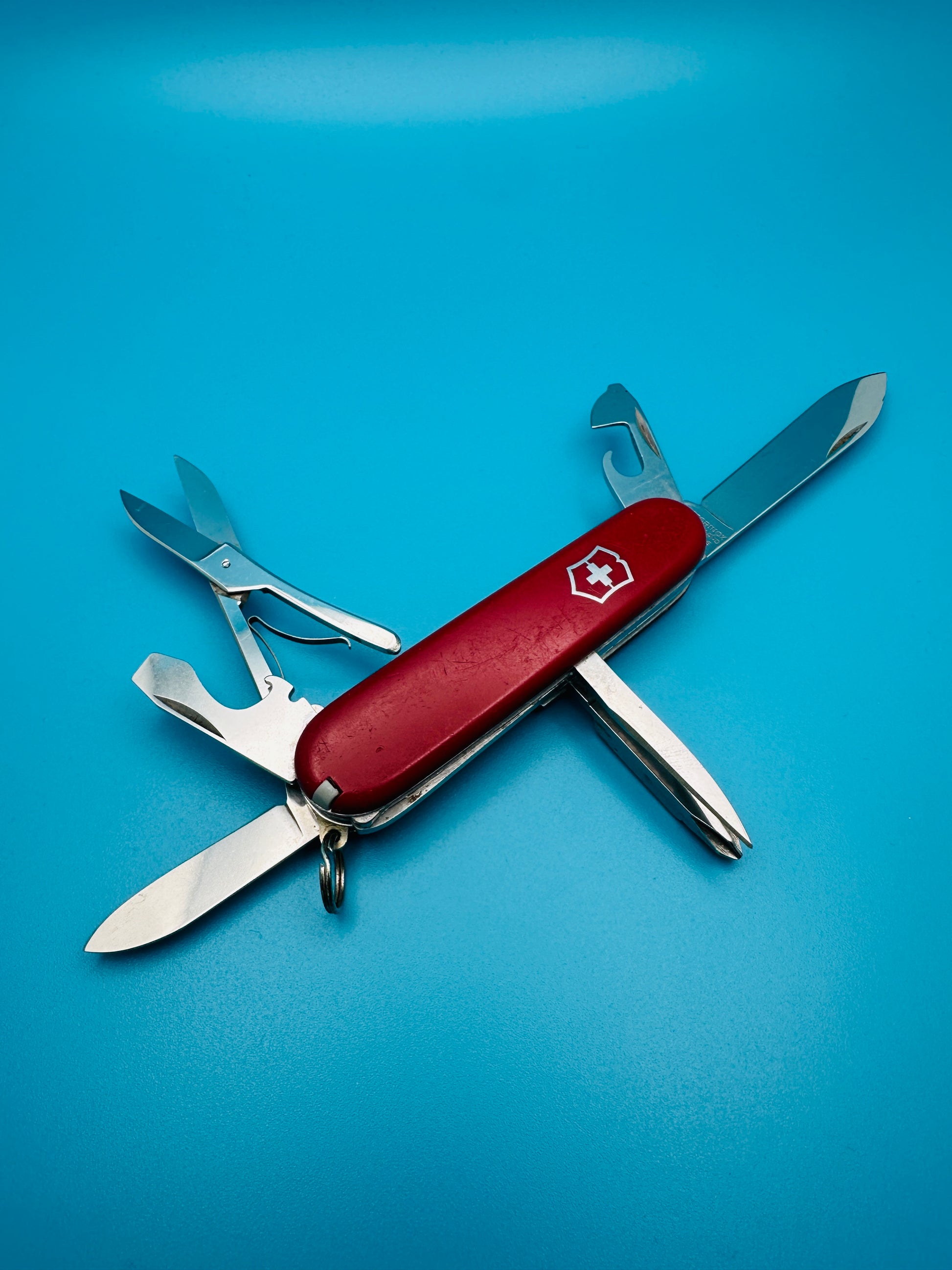 Victorinox Salesman Vintage Rare Swiss Army Knife 84mm!!! – Red Multi-Tool (Used)