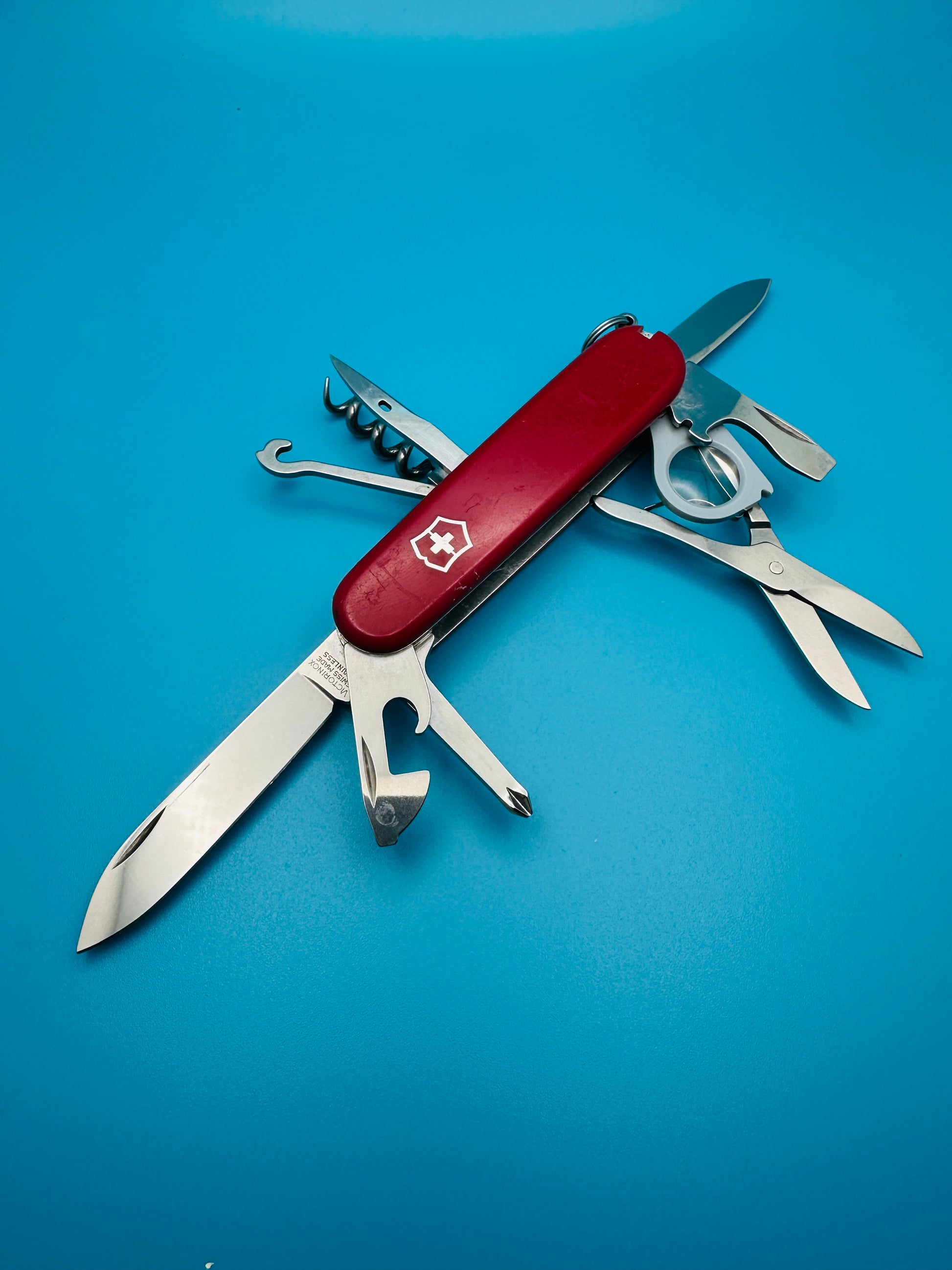 Victorinox Explorer 91mm Swiss Army Knife – Red Multi-Tool (Used)