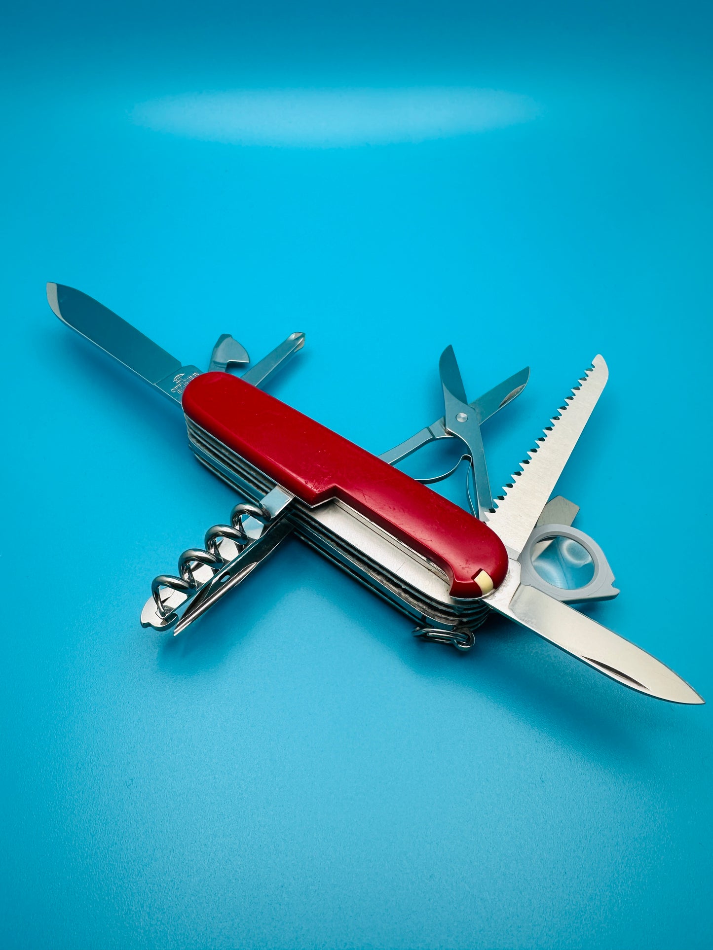 Victorinox Woodsman Vintage Rare Swiss Army Knife – Red Multi-Tool (Used)