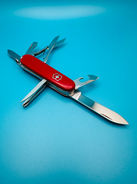 Victorinox Salesman Vintage Rare Swiss Army Knife 84mm!!! – Red Multi-Tool (Used)
