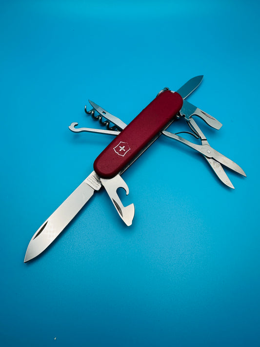 Victorinox Climber 91mm Swiss Army Knife – Red Matte Multi-Tool (Used)
