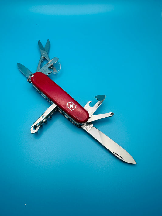 Victorinox Explorer 91mm Swiss Army Knife – Red Multi-Tool (Used)