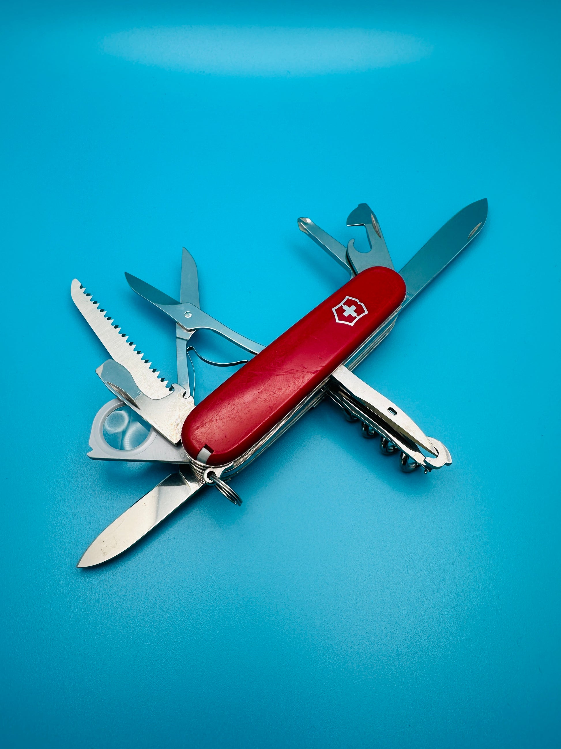 Victorinox Woodsman Vintage Rare Swiss Army Knife – Red Multi-Tool (Used)