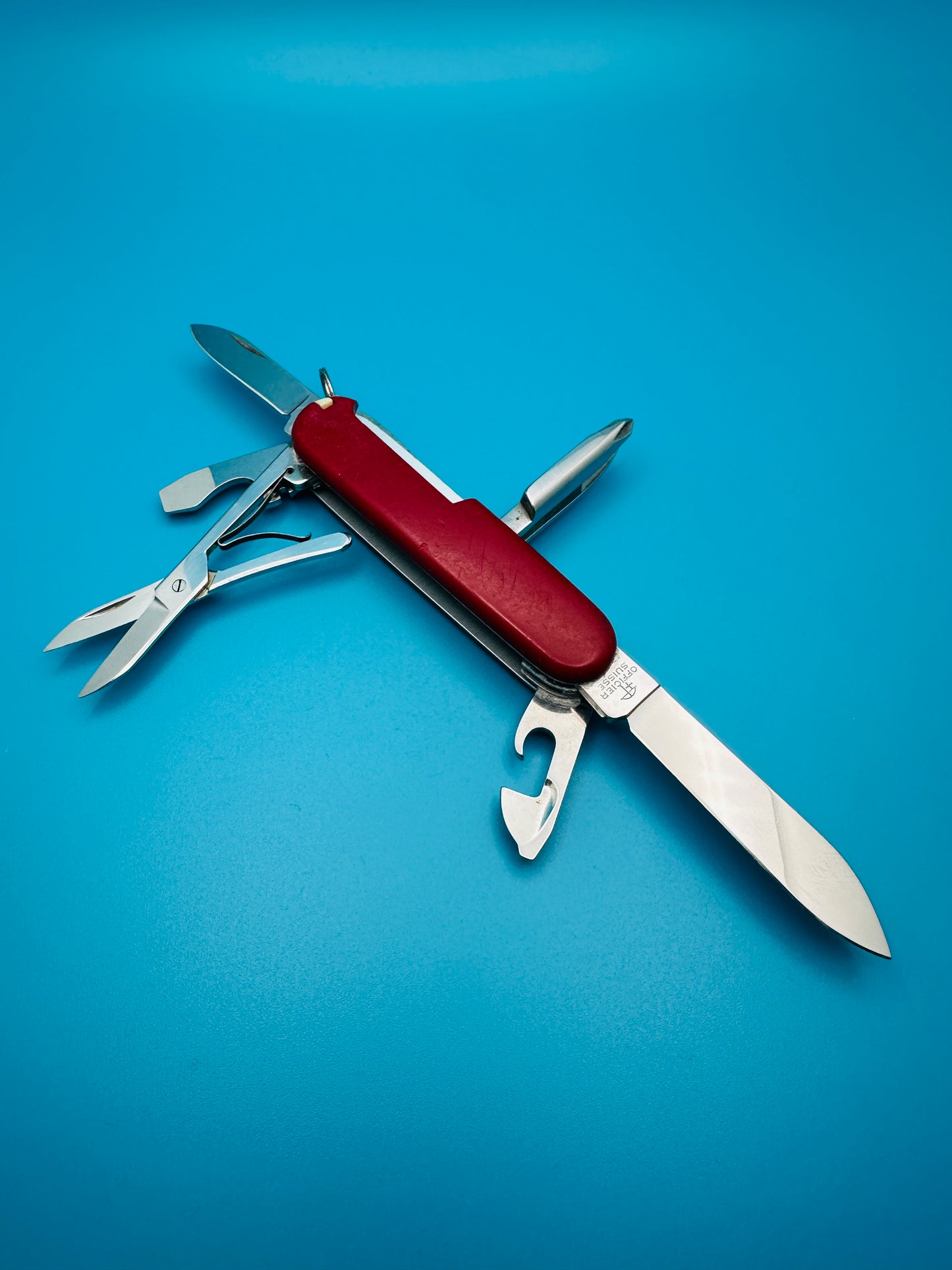 Victorinox Salesman Vintage Rare Swiss Army Knife 84mm!!! – Red Multi-Tool (Used)