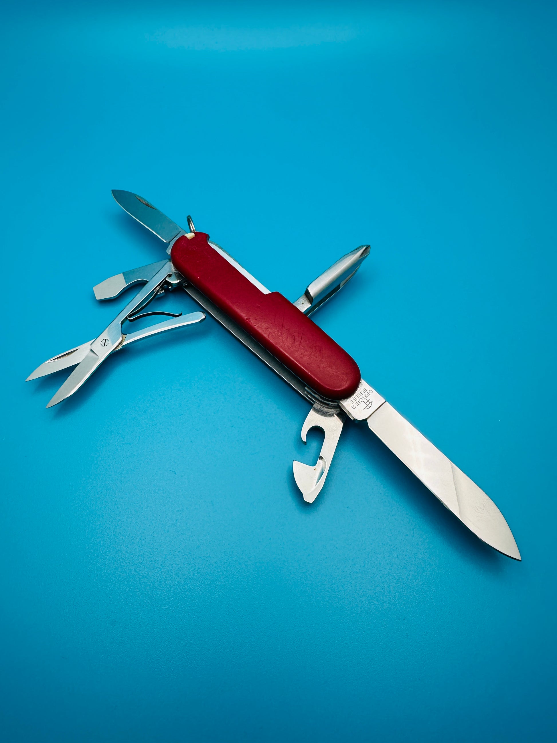 Victorinox Salesman Vintage Rare Swiss Army Knife 84mm!!! – Red Multi-Tool (Used)