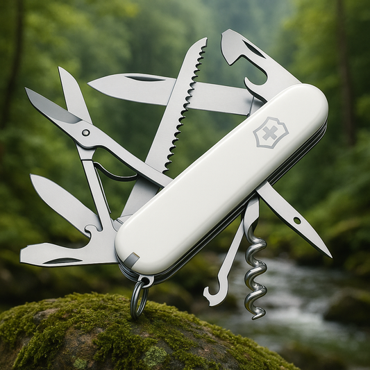 Victorinox Huntsman Swiss Army Knife 91mm – White Multi-Tool (NEW)