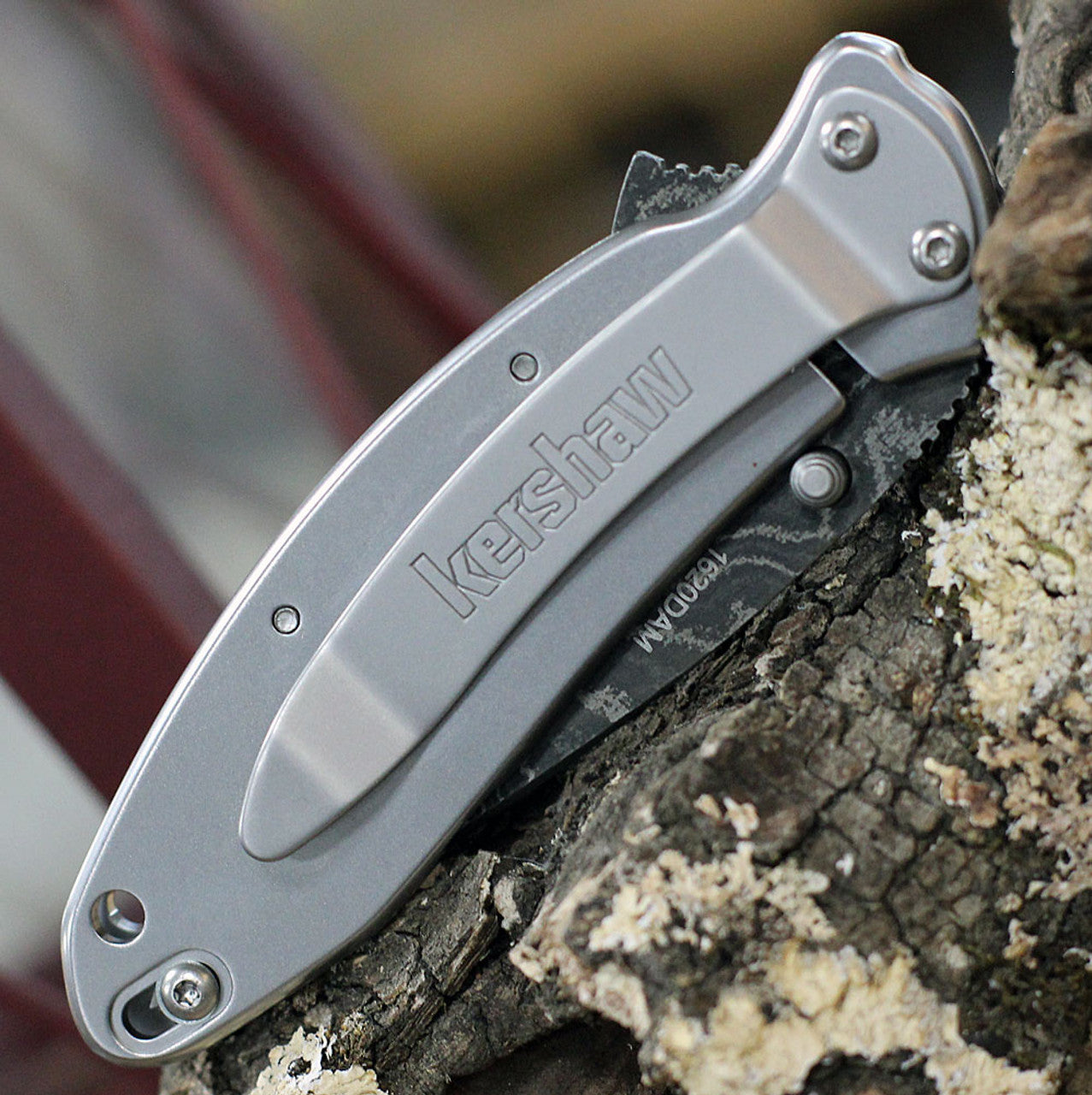 Kershaw Scallion 1620DAM Assisted Opening Knife – Damascus Blade, Frame Lock (NEW)