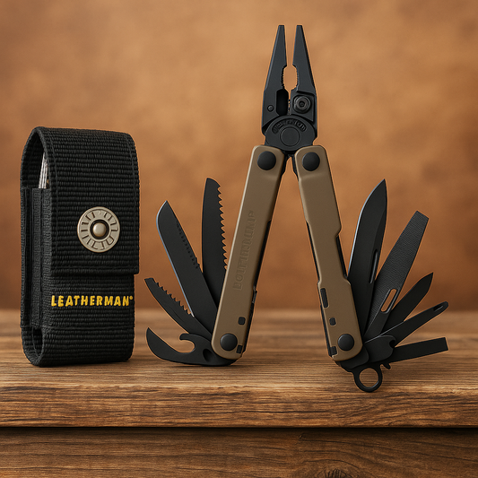 🛠 Leatherman Rebar Coyote Tan Multitool 17-in-1 USA w/ Sheath – Black Oxide NEW!