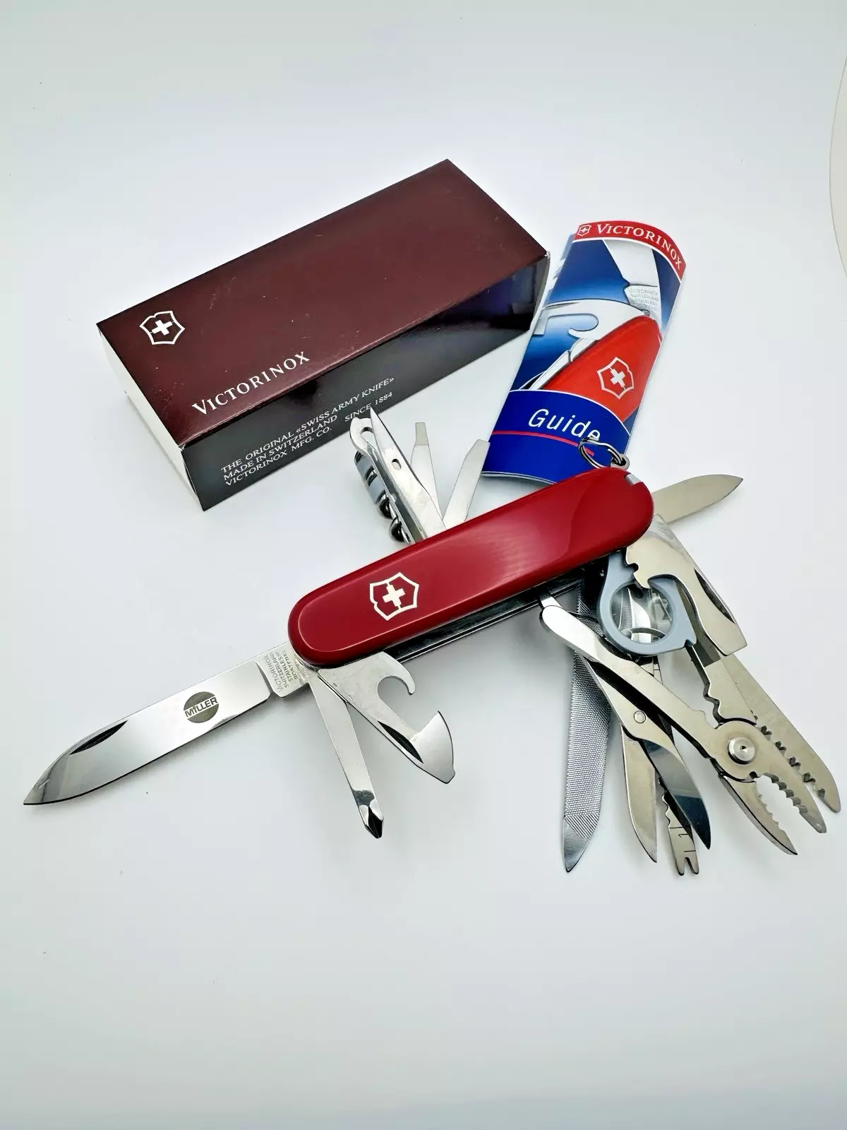 Victorinox Swiss Champ 1990s The HIGHEST QUALITY! Swiss Army Knife 91mm – Red Multi-Tool (NEW)