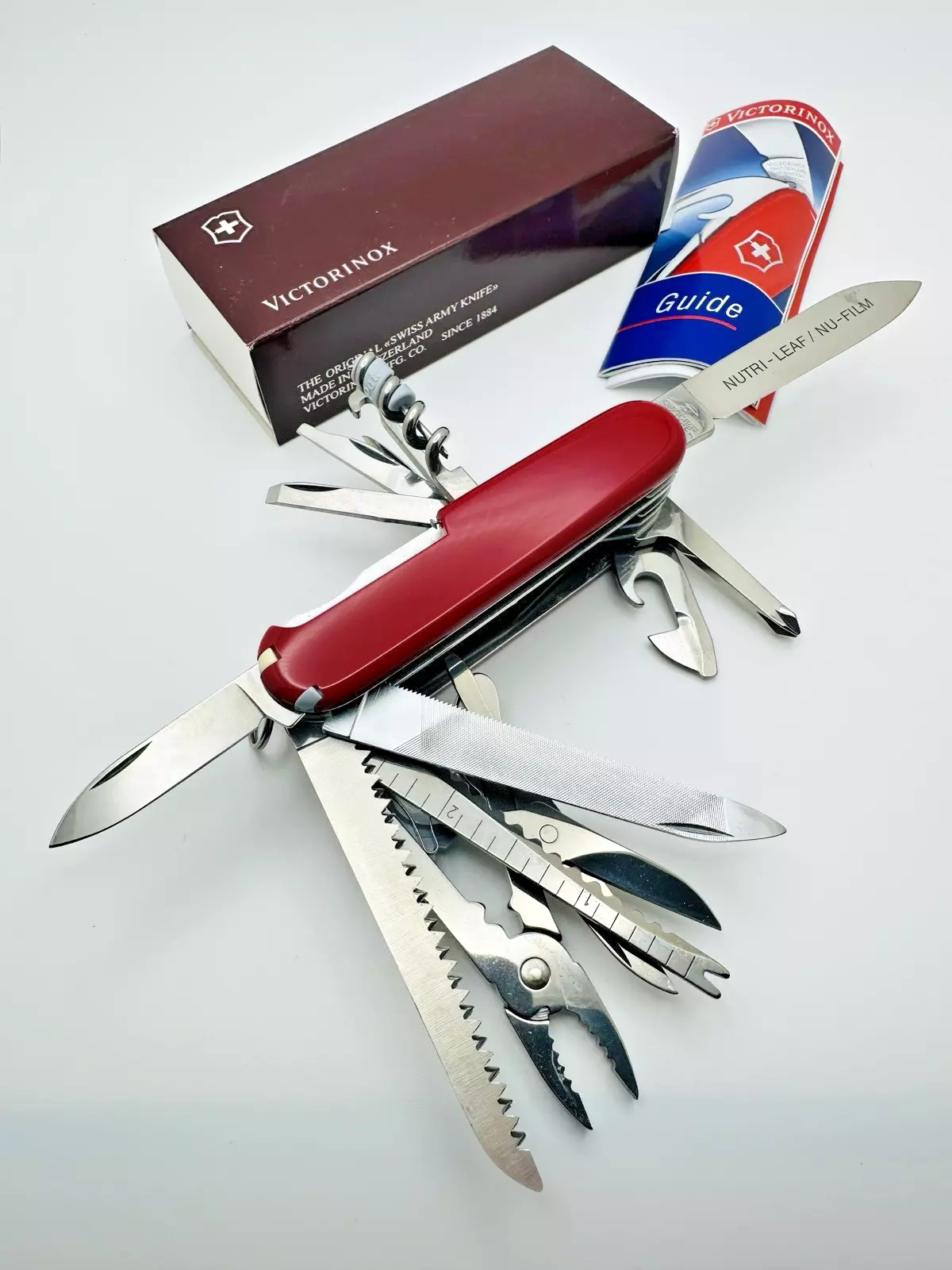 Victorinox Swiss Champ 1990s The HIGHEST QUALITY! Swiss Army Knife 91mm – Red Multi-Tool (NEW)